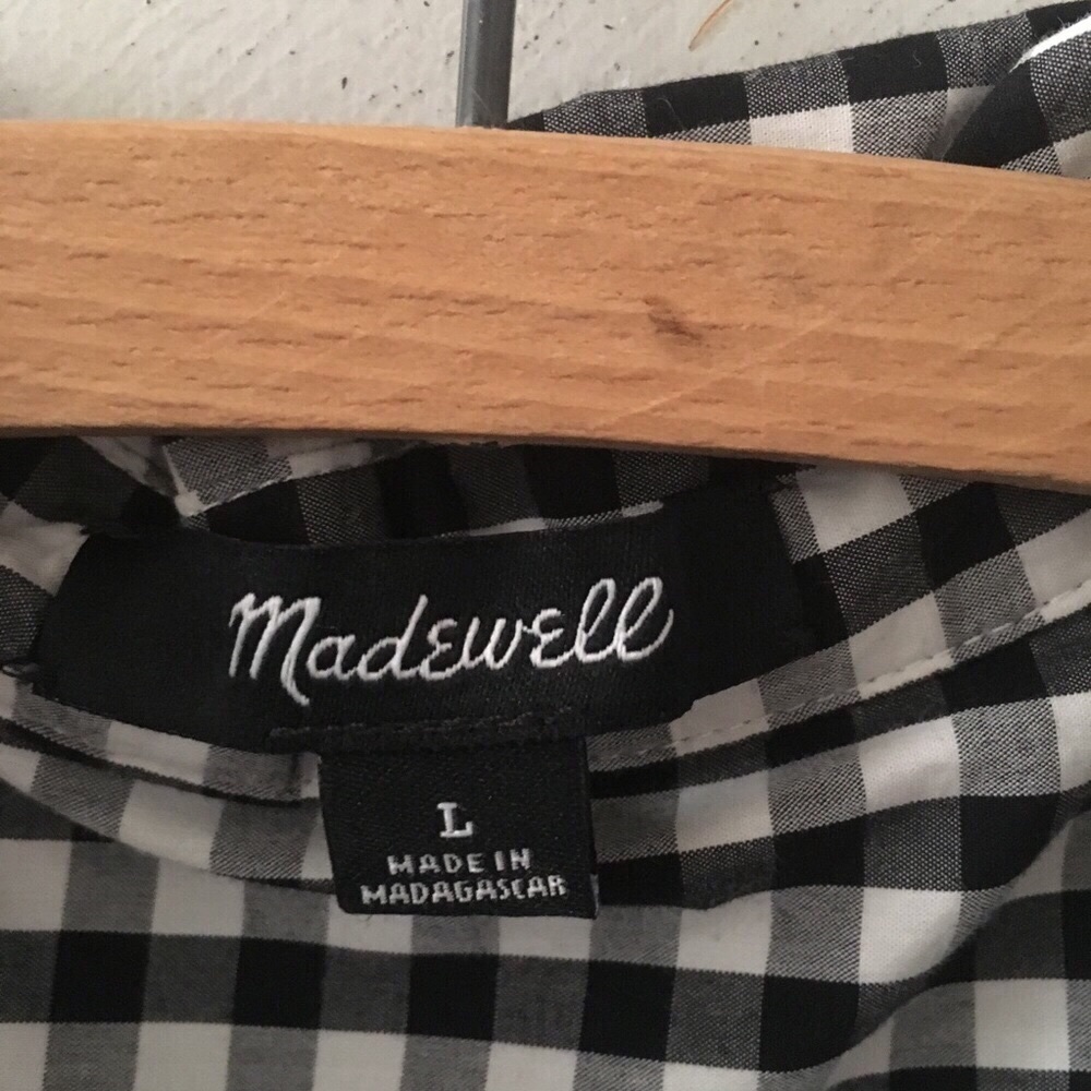 Madewell Gingham-Play Button Down Top - image 4